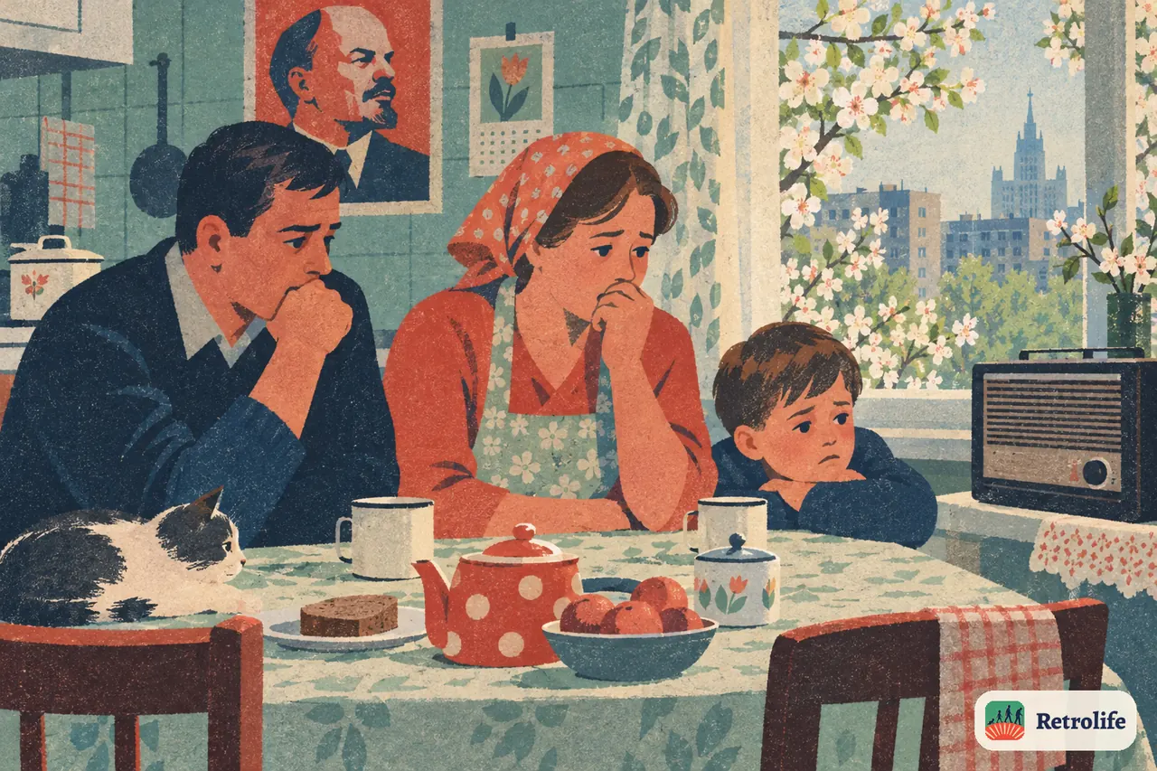 After an accident at a nuclear plant in Ukraine, families follow the news anxiously.