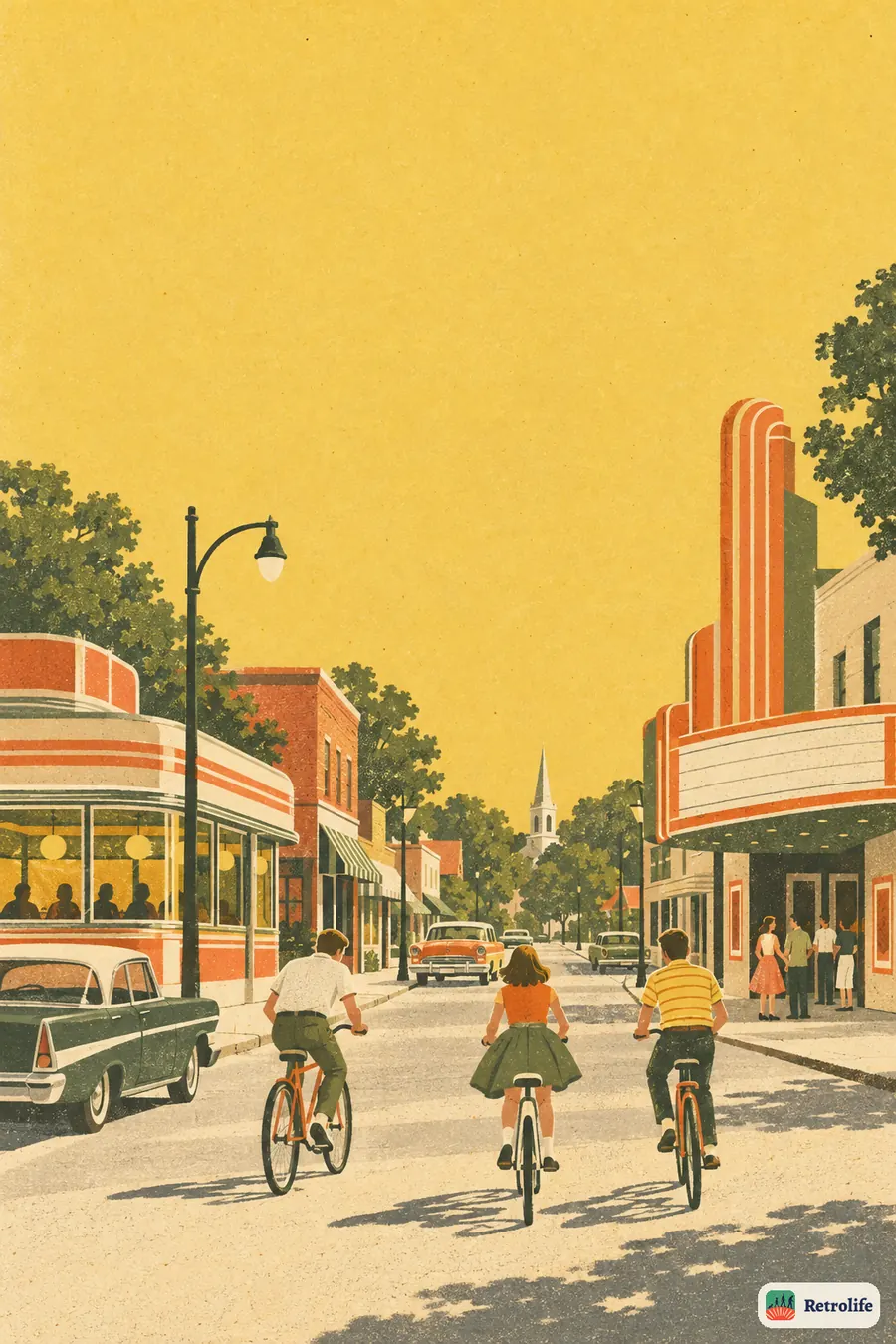 Retrolife — Leben in USA in den 1960ern, Illustration