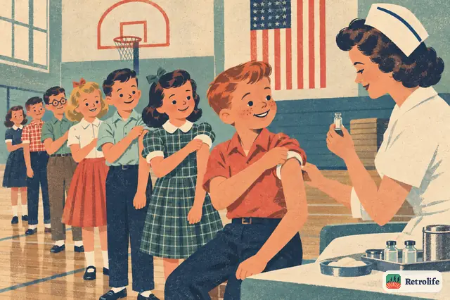 Über eine Million Schulkinder nehmen an einem riesigen Test des Polio-Impfstoffs teil.
