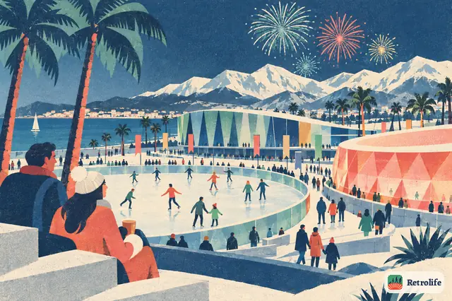 Sotschi richtet die Olympischen Winterspiele aus, mit Bergarenen und einem Eispark am Meer.