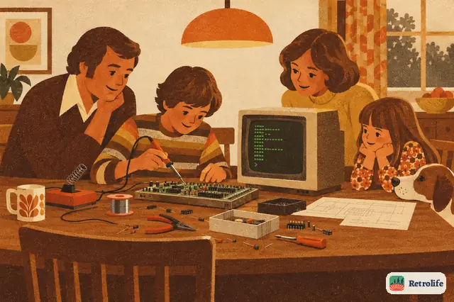 1977. Ein Computer auf dem Küchentisch