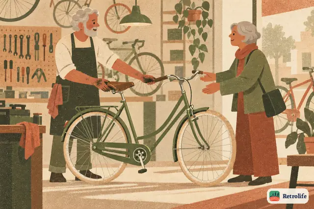 Das alte Fahrrad fährt wieder