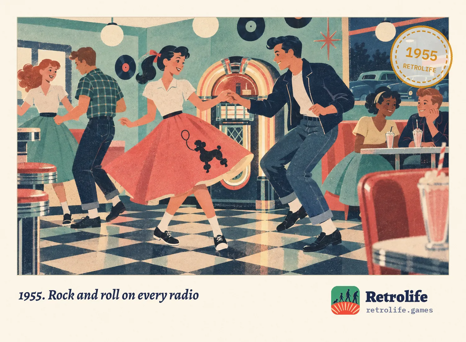 1955. Rock and roll on every radio
