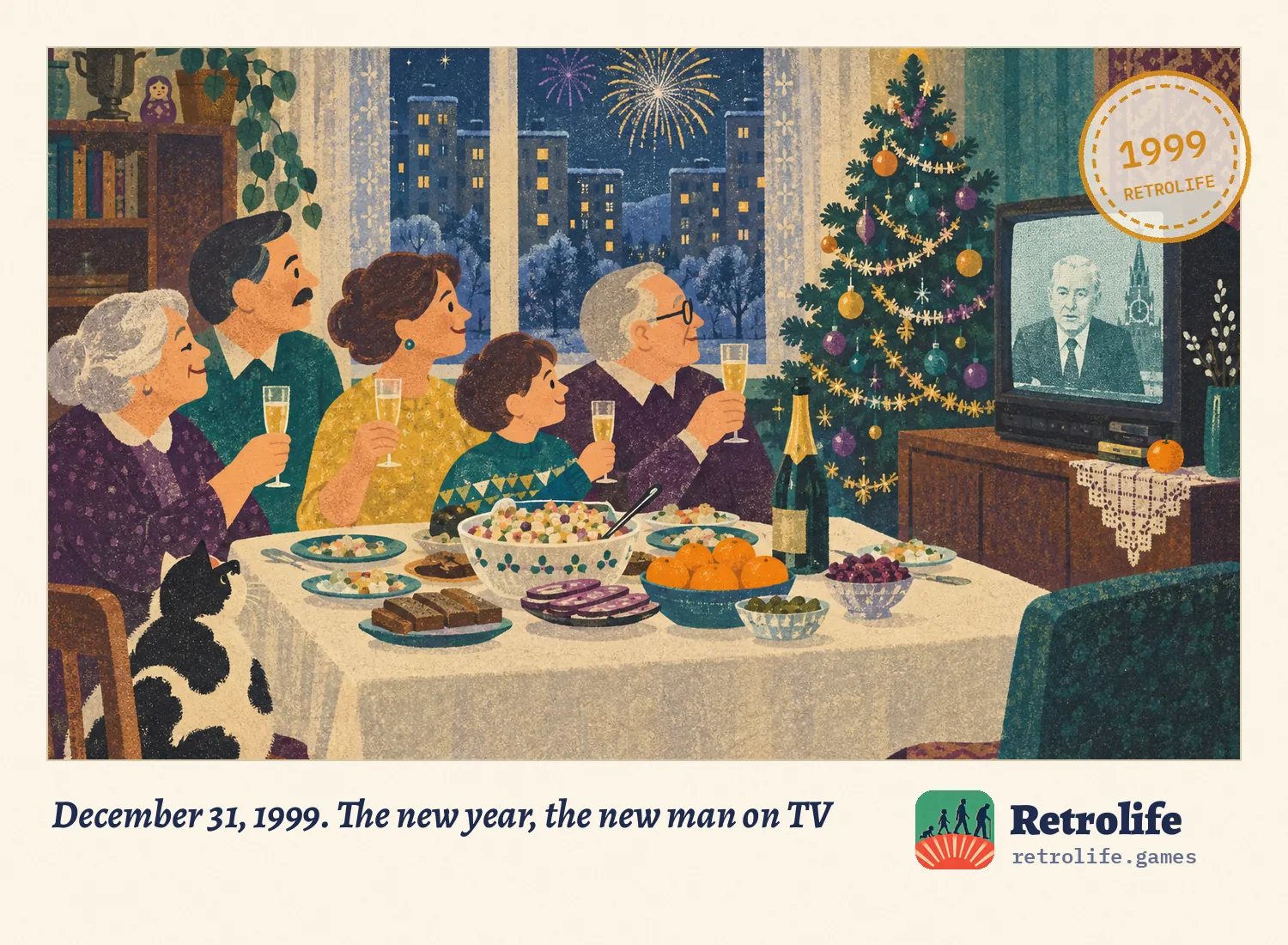 December 31, 1999. The new year, the new man on TV